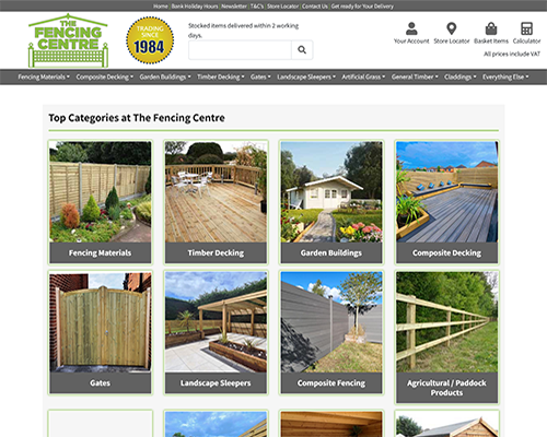 Website Design for Fencing Centre