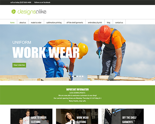 Website Design for Designs Alike